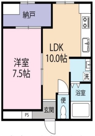 鵯越駅 徒歩7分 3階の物件間取画像